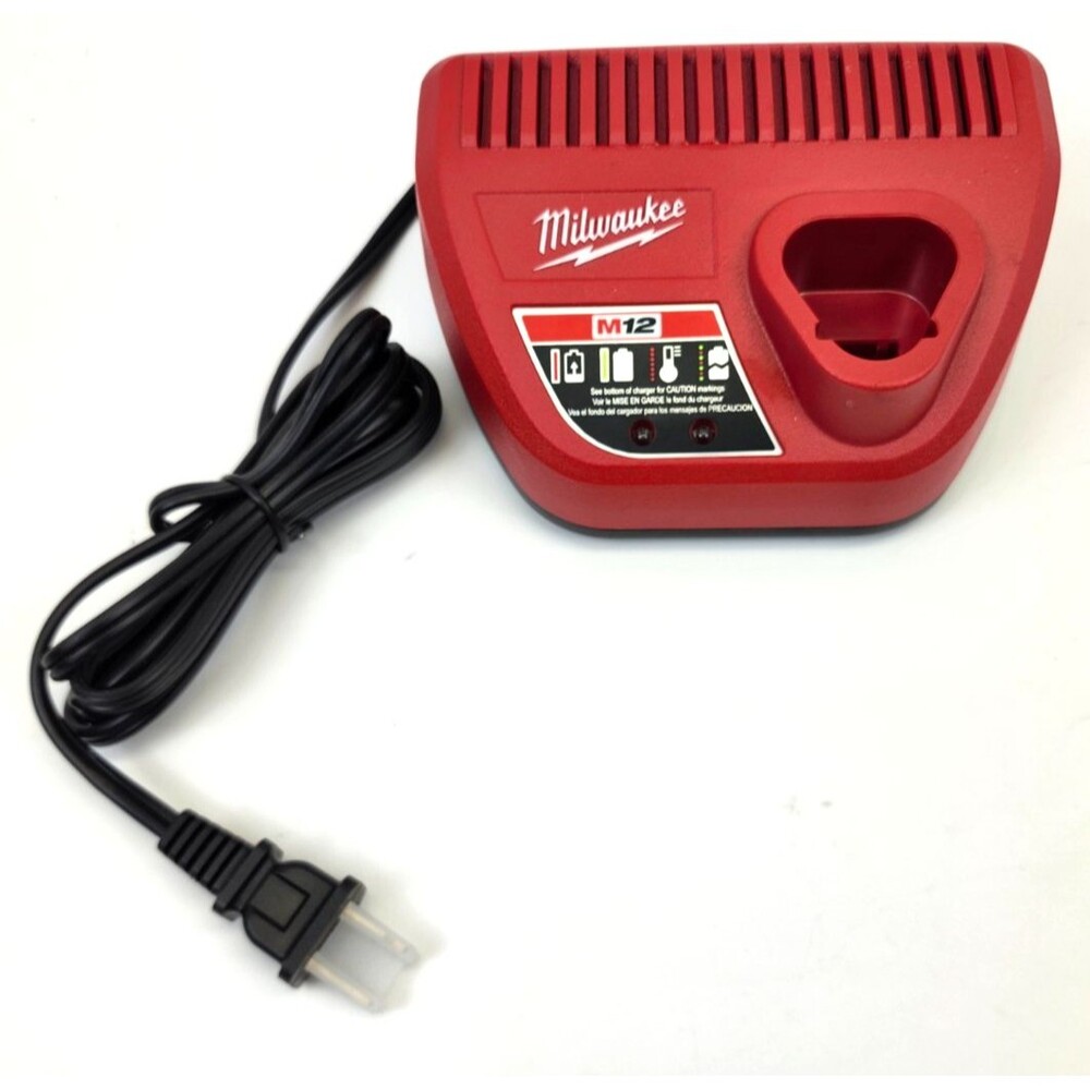 Milwaukee M12 Battery Charger Lithium-Ion 12V 48-59-2401 Tested Works Great